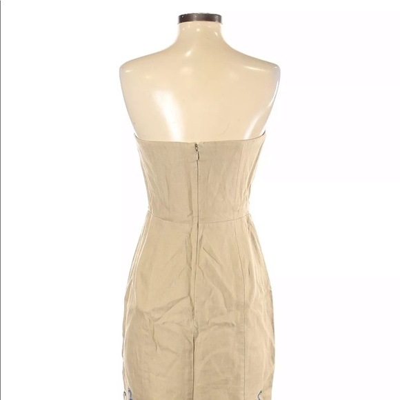 Banana Republic factory size 0 tan linen dress - Picture 3 of 7